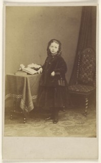 little girl, standing; Joseph Brown, British, active 1860s, 1866 - 1869; Albumen silver print