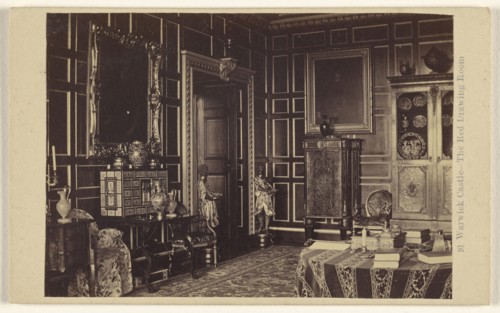 Warwick Castle The Red Drawing Room; Francis Bedford, English, 1815,1816 - 1894, about 1865; Albumen silver print