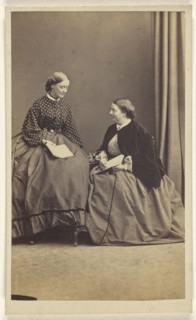 Hon. Mrs. Wellesley and Hon. V. Grosvenor; Hills & Saunders, British, active about 1860 - 1920s, about 1865; Albumen silver