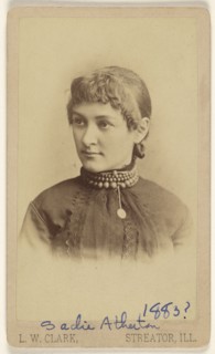 Sarah Atherton; L.W. Clark, American, active 1880s, 1880 - 1883; Albumen silver print
