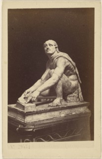 Knife Grinder. Florence, Tribune. sculpture; Sommer & Behles, Italian, 1867 - 1874, March 20, 1867; Albumen silver print