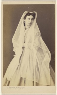 National Costume, Italy  woman, standing; Celestino Degoix, Italian, active 1860s - 1890s, 1865-1870; Albumen silver print