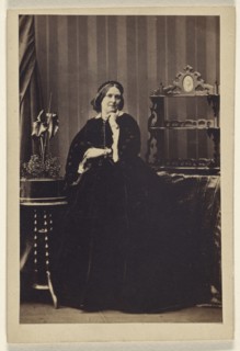 woman, seated; Camille Silvy, French, 1834 - 1910, about 1866; Albumen silver print