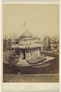 pavilion at the Exposition Universalle, Paris, France; Léon & Lévy, French, 1867; Albumen silver print