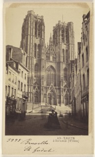 Bruxelles. Ste. Gudule; Adolphe Braun, French, 1812 - 1877, 1865-1870; Albumen silver print