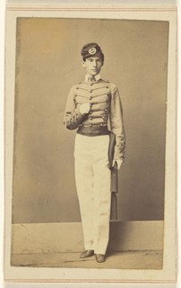Union soldier, standing; Charles DeForest Fredricks, American, 1823 - 1894, 1862; Albumen silver print