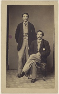 Charles Gainar & friend; 1865 - 1875; Albumen silver print