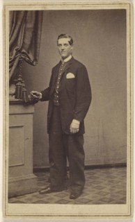 man, standing; Vaughan, American, active New York, New York 1860s, 1865 - 1870; Albumen silver print