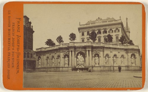 Franz Josef - Brunnen.,Francis Josef's Fountain; Oscar Kramer, Austrian, 1835 - 1892, about 1865; Albumen silver print