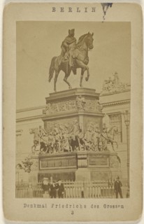 Berlin. Denkmal Friedrichs des Grossen; German; 1865 - 1870; Albumen silver print