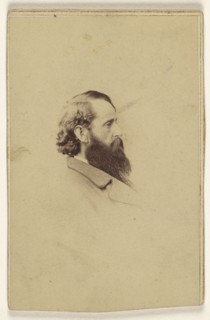 long bearded man in profile; Studio of Mathew B. Brady, American, about 1823 - 1896, 1861 - 1865; Albumen silver print