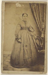 woman, standing; Benjamin Lochman, American, active 1850s - 1910s, 1870 - 1875; Albumen silver print