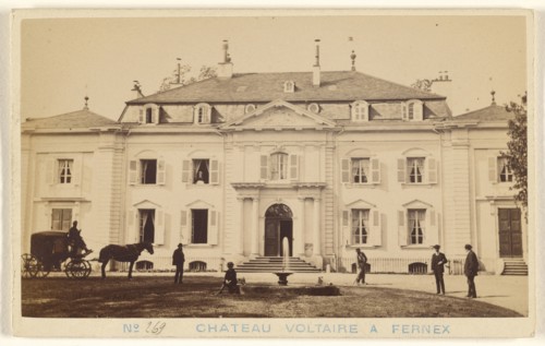 Chateau Voltaire a Fernex; A. Garcin, Swiss, active Geneva, Switzerland 1860s - 1870s, 1870 - 1875; Albumen silver print