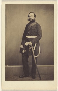 Man in military uniform; Maull & Polyblank, British, active 1850s - 1860s, 1860 - 1865; Albumen silver print