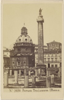 Forum Trajanum, Roma, Sommer & Behles, Italian, 1867 - 1874, 1865 - 1875; Albumen silver print