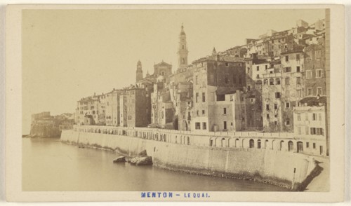 Menton - Le Quai; Davanne & Aléo; 1865 - 1867; Albumen silver print
