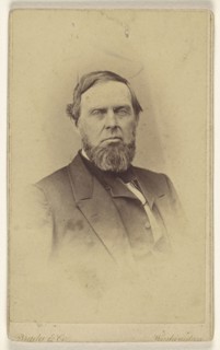 bearded man, printed in vignette-style; Studio of Mathew B. Brady, American, about 1823 - 1896, 1864 - 1866; Albumen silver