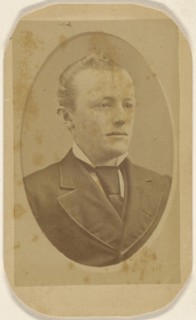 man, printed in quasi-oval style; Peter S. Weaver, American, active Hanover, Pennsylvania 1860s - 1910s, 1870 - 1875; Albumen