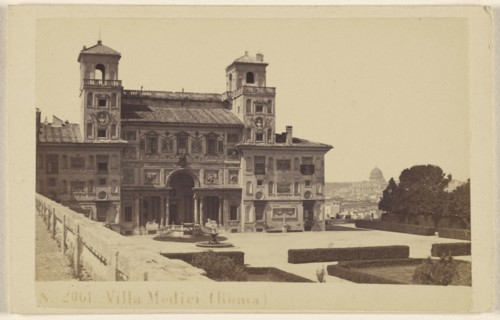 Villa Medici, Roma, Sommer & Behles, Italian, 1867 - 1874, 1865 - 1875; Albumen silver print