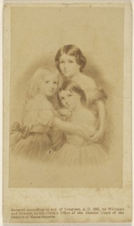 Copy of a painting of three young women; Williams & Everett; 1861; Albumen silver print
