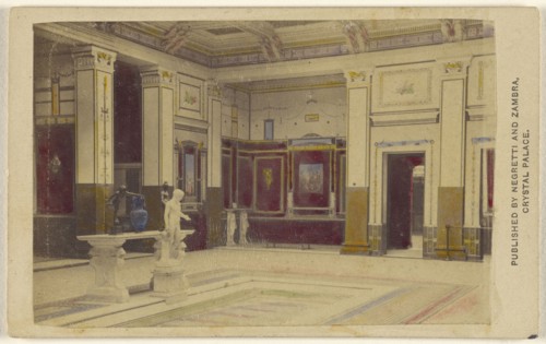Pompeian Court; Negretti & Zambra, British, active 1850 - 1899, 1861; Hand-colored albumen silver print