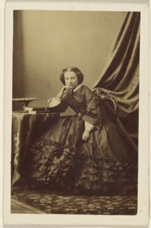 Portrait of a girl seated; 1865 - 1870; Albumen silver print