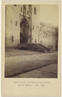 Carnarvon - Entrance to Castle. North Wales; Manchester Photographic Company, English, 1865 - 1868, 1864–1865; Albumen silver