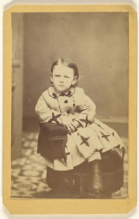 little girl, seated; William B. Gaston, American, active 1860s - 1870s, 1865 - 1870; Albumen silver print