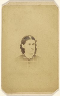 woman, printed in vignette-style; Jonathan Good, American, active Trenton, New Jersey 1860s - 1870s, 1865 - 1870; Albumen