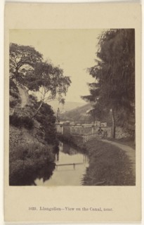 Llangollen - View on the Canal near; Francis Bedford, English, 1815,1816 - 1894, 1864 - 1865; Albumen silver print