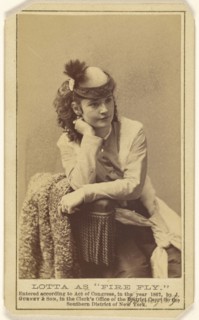 Lotta Crabtree as Fire Fly; Jeremiah Gurney & Son; 1867; Albumen silver print