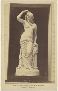 Veritas - a sculpture; Negretti & Zambra, British, active 1850 - 1899, negative 1855; print about 1862; Albumen silver print