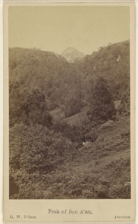 Peak of Ben A'an; George Washington Wilson, Scottish, 1823 - 1893, September 23, 1865; Albumen silver print