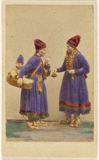 Lapland Peasants; W.A. Gurenius & P.E. Quist; about 1867; Hand-colored albumen silver print