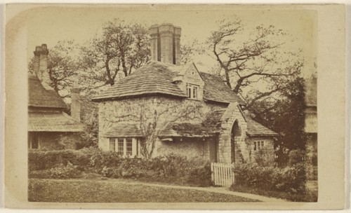 Exterior view of Sweetbriar Cottage, Blaise Hamlet; British; about 1867; Albumen silver print