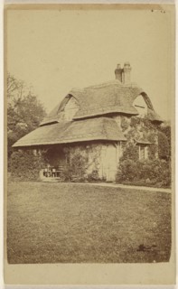 Exterior view of Oak Cottage, Blaise Hamlet; British; about 1867; Albumen silver print