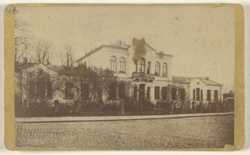 building at Gottigen, Germany; H. Hoyer, German, active Göttingen, Germany 1850s - 1860s, about 1880; Albumen silver print