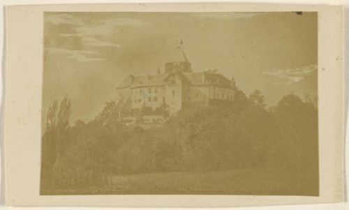 castle, possibly in Switzerland; Attributed to Swiss; 1862 - 1864; Albumen silver print