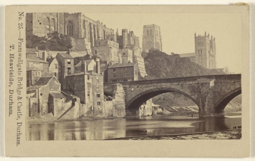 Framwellgate Bridge & Castle, Durham; Thomas Heaviside, British, active Durham, England 1860s, 1865 - 1870; Albumen silver
