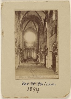 Abbaye du Mont Saint Michel - Interieur de l'Eglise; French; 1894; Albumen silver print