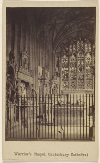 Warrior's Chapel, Canterbury Cathedral; British; about 1865; Albumen silver print