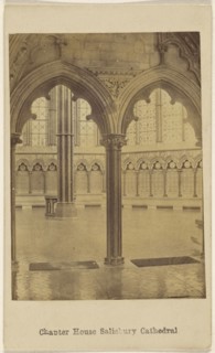 Chapter House, Salisbury Cathedral; British; about 1865; Albumen silver print
