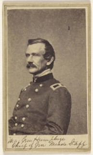 Maj. Gen. Andrew Atkinson Humphreys. Chief of Gen. Meade's Staff; Studio of Mathew B. Brady, American, about 1823 - 1896