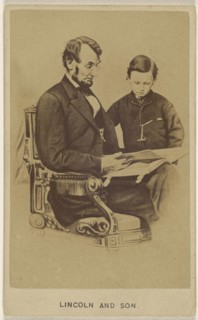 Lincoln and Son; American; about 1864; Albumen silver print