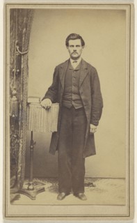 man with moustache, standing; C. Henning Smith, American, active New York, New York 1860s, 1865 - 1875; Albumen silver print