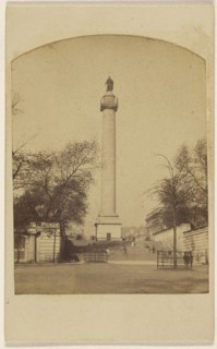 London Views. Duke of York's Columns; British; about 1865; Albumen silver print