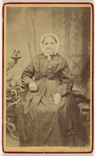 Perhaps Great Grandmother Simpkin; James Millard, British, active Wigan, England 1860s, 1865 - 1875; Albumen silver print