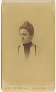 Katharine Lambert. 1886; A. Hargrave & Theodore Gubelman; 1886; Albumen silver print