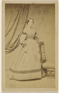 Mrs. Jacob James Harvey; American; about 1865; Albumen silver print