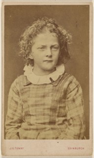 little girl, seated; James G. Tunny, Scottish, 1820 - 1887, 1865 - 1875; Albumen silver print